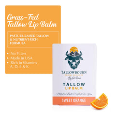 Bálsamo labial Tallowbourn con cera de abejas, barrera suave.