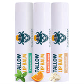 Bálsamo Tallowbourn con grasa de ternera de pastura hidrata labios secos