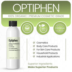 Envase 30ml Optiphen, formato práctico para lotes pequeños.