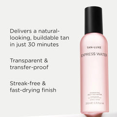 Tan-Luxe Express Water – brume hydratante pour peau nourrie
