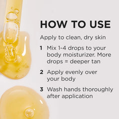 Tan-Luxe Texture Crème-Lotion: mélange facile avec votre crème hydratante.