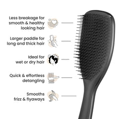 Cepillo Tangle Teezer con pala grande para cabello largo.