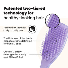 Tangle Teezer Ultimate Detangler dientes de dos niveles definen rizos