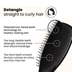 Tangle Teezer Ultimate Detangler, dientes largos, facilita desenredar nudos difíciles.
