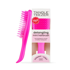 Tangle Teezer Ultimate Detangler mini rosa para bolso y viaje, desenreda con suavidad.