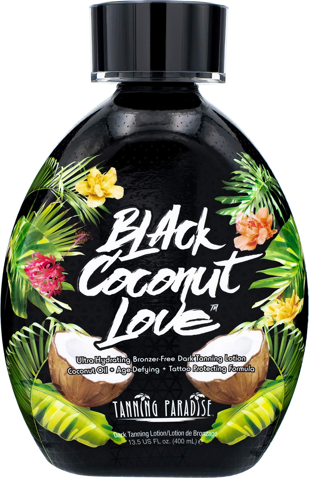 Tanning Paradise Lait Coco Noire Amour en bouteille — hydratation intense et bronzage durable