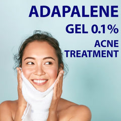 TARO Adapalene 0.1% gel, sin parabenos, opción segura para piel sensible.