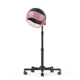 Tasalon secador iónico capota rosa glitter vista frontal, acabado llamativo