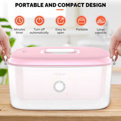 Tasalon tiempos calefaccion ajustables para mayor flexibilidad en tratamientos.