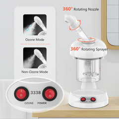 TASALON Vapor Facial con ozono para higiene suave de poros