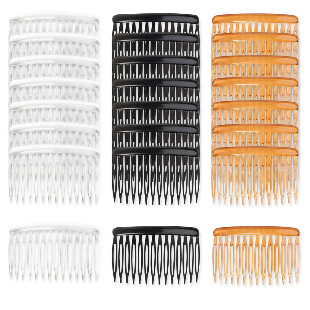 TaShow peine lateral negro para cabello fino, práctico y cómodo para uso diario.