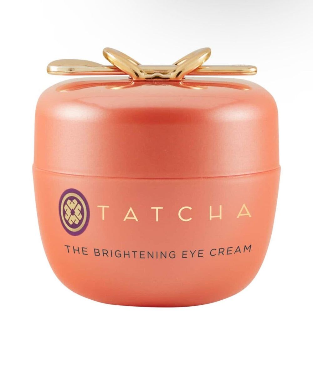 TATCHA crema iluminadora contorno ojos con vitamina C, frasco de 15 ml para uso diario