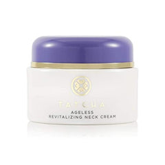 Crema revitalizante TATCHA en frasco para cuello y décolleté, uso diario.