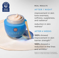 TATCHA Indigo Overnight Repair envase sin perfume: fortalece la barrera.