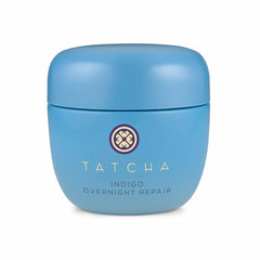 TATCHA Indigo Overnight Repair frasco: calma irritaciones nocturnas.