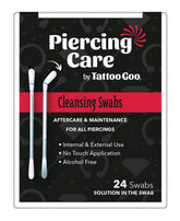 Tattoo Goo: toallitas piercing, limpieza higiénica para nuevos piercings.