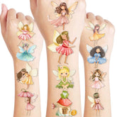 Tatuajes temporales Hadas — danza, ideal para fiestas infantiles y manualidades creativas