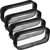 Tatuo clear PVC bag with zipper for compact travel organization.