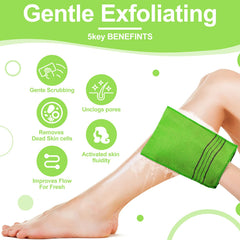 Guante exfoliante coreano amarillo de Tatuo para piel limpia