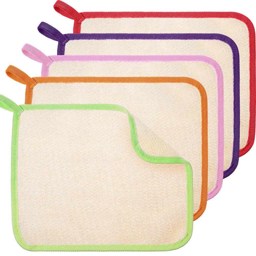 Toallas exfoliantes Tatuo verde para cuerpo y rostro, exfolian suave y crean espuma fácil