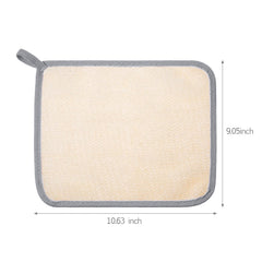 Tatuo paño exfoliante para cara y cuerpo rosa, ideal para limpieza suave diaria.