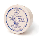 Taylor of Old Bond Street crème de rasage coco dans bol, texture onctueuse pour un rasage net