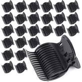 Prendedor Tbestmax de 24 para rodillos calientes, secciona el cabello para rizos uniformes.