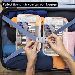 Organizador portátil de cosméticos de Tbestmax perfecto para bolso o maleta.