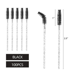 Cepillos para cejas cristal negro de Tbestmax, ayuda a definir cejas