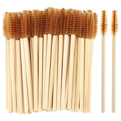 Cepillos desechables Tbestmax para pestañas con bambú, higiene y extensión limpia.