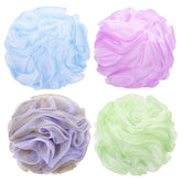 Esponja de baño Tbestmax lufa cuatro colores para exfoliar y generar espuma abundante.