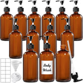 Botellas TBWIND ámbar de 16oz con dispensador para uso diario.