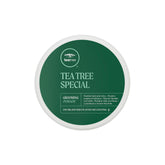 Tea Tree Grooming Pomade: botella y empaque renovado para un aspecto pulido y profesional.