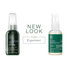 Application en douceur de l huile Tea Tree Lavande Menthe sur cheveux bouclés