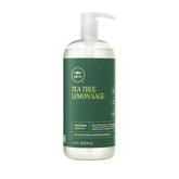 Tea Tree Lemon Sage Shampooing – Bouteille: sensation de fraîcheur et volume léger.