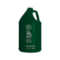 Tea Tree Special Shampoo, odeur rafraîchissante et utilisation après l'entraînement.