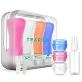 Teapile, juego de 4 botellas de viaje de 3 onzas, prueba de fugas para maletas