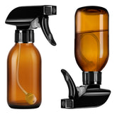 Tecohouse botella de vidrio ámbar 4oz con atomizador ajustable para ángulo de 360 grados.