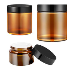 Frasco ámbar Tecohouse de 4oz con tapa hermética protege cremas de la luz