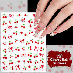 Adornos de uñas navideños Teenitor con coronas, árboles y campanas