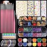 Teenitor brochas para arte de uñas, juego completo para crear diseños precisos y profesionales