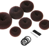 Teenitor donut bun set 7 anillos para peinados con volumen y versatilidad