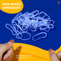 Teenitor elásticos transparentes: resistentes y flexibles para cabello corto o largo.