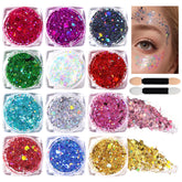 Teenitor gel brillo corporal, efecto iridiscente para festivales