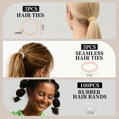 Teenitor gomas para cabello en variedad para ajuste cómodo