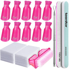 Teenitor kit quitar gel uñas clips: solución práctica para remover gel en casa