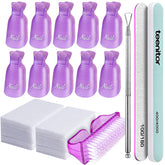 Kit Teenitor remover gel uñas clips para eliminar gel sin dañar uñas.