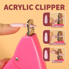 Teenitor acrylic nail clipper close-up shows durable steel