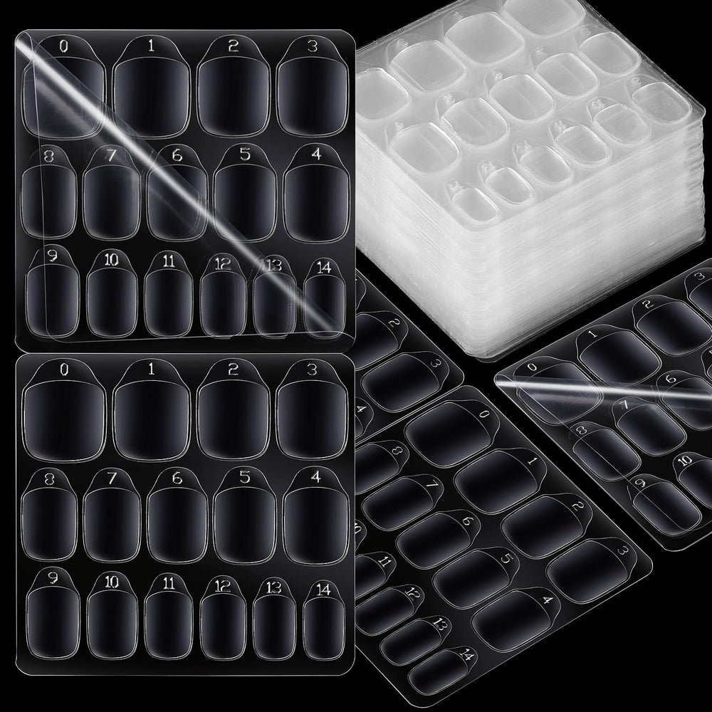 Teenitor tapas adhesivas para uñas, paquete de 900 piezas para usos prolongados.
