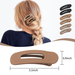 Teenmang clips plano mate, diseno antideslizante para peinados duraderos.